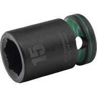 Sealey 1/2"Dr Lock-On Impact Socket 15mm (Green Coded Ring) AK5636M-06