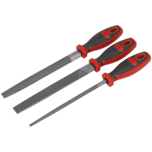 Sealey 3pc 200mm Engineer's File Set AK572 Sealey - Town Tools 