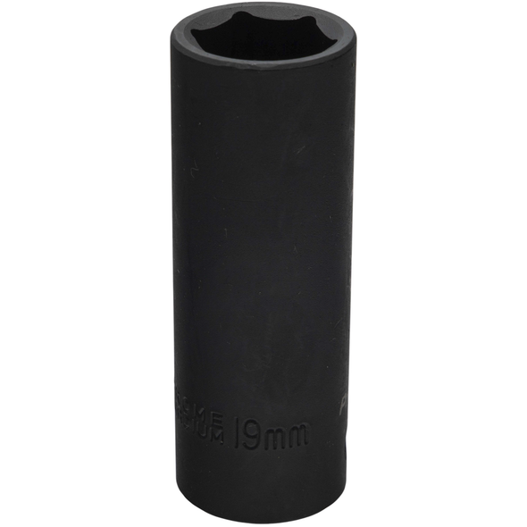 Sealey 1/2"Dr Impact Deep Socket 19mm