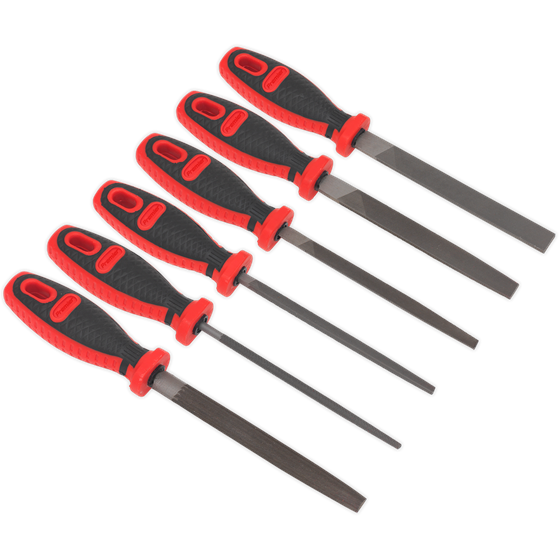 Sealey Engineer's File Set 6pc 150mm AK580 Sealey - Town Tools 