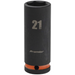 Sealey 1/2"Dr Deep Impact Socket 21mm (Orange Coded Ring)