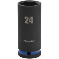 Sealey 1/2"Dr Deep Impact Socket 24mm (Blue Coded Ring) AK5818M-13