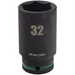 Sealey 1/2"Dr Deep Impact Socket 32mm (Dark Green Coded Ring)
