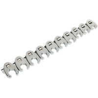Sealey Crow's Foot Spanner Set 10pc 3/8"Sq Drive Metric AK598