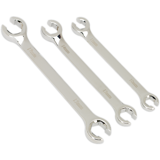 Sealey Flare Nut Spanner Set 3pc Metric AK600 Sealey - Town Tools 