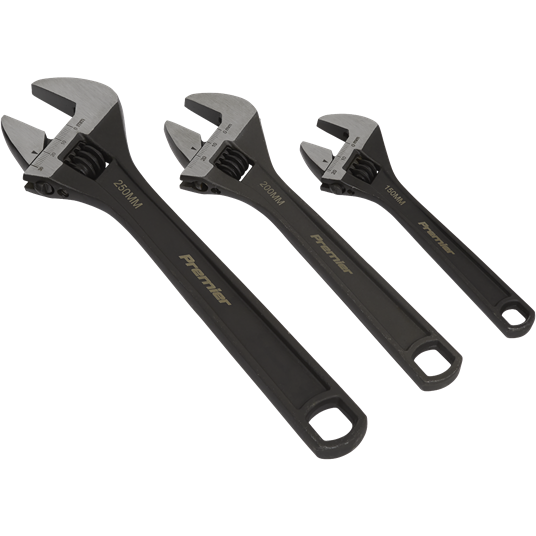 Sealey Adjustable Wrench Set 3pc AK607 Sealey - Town Tools 