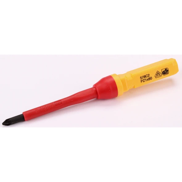 Sealey VDE Screwdriver Pozi PZ1x80mm