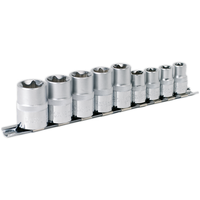 Sealey TRX-Star* Socket Set 9pc 3/8" & 1/2"Sq Drive E10-E14 & E16-E24 AK617