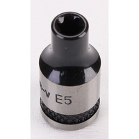 Sealey TRX-Star Socket Set 1/4"Sq Drive E5 (Black Series) AK618B.02