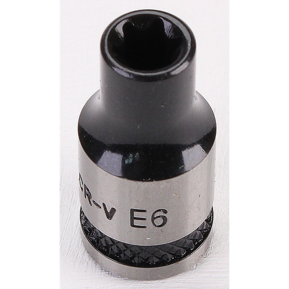 Sealey TRX-Star Socket Set 1/4"Sq Drive E6 (Black Series)