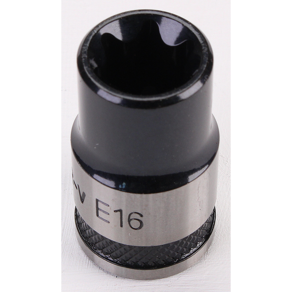 Sealey TRX-Star Socket Set 1/2"Sq Drive E16 (Black Series)