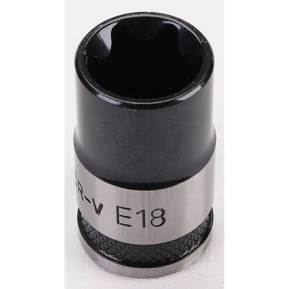 Sealey TRX-Star Socket Set 1/2"Sq Drive E18 (Black Series)