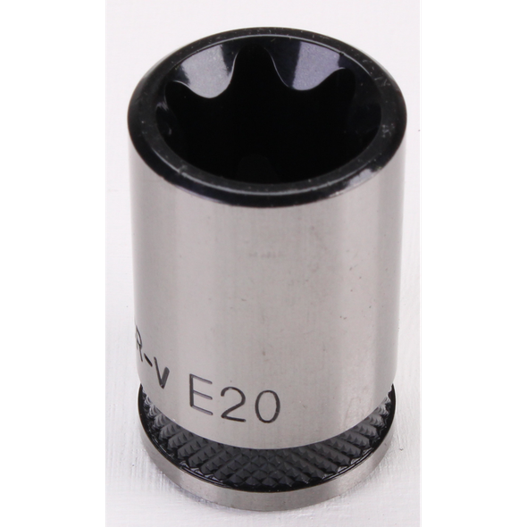 Sealey TRX-Star Socket Set 1/2"Sq Drive E20 (Black Series)