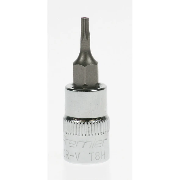 Sealey Trx-star bit socket 1/4"dr t8h (security)