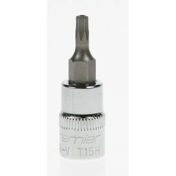 Sealey Trx-star bit socket 1/4"dr t15h (security)