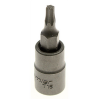 Sealey 1/4"dr trx-star bit socket t15x37mml AK6199.04