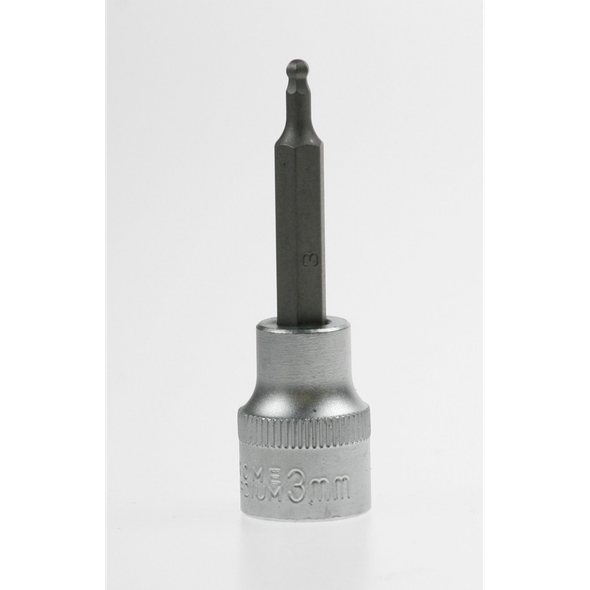 Sealey Hex socket bit, ball end 3mm (so)