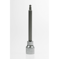 Sealey Hex socket bit, ball end 4mm 100mm long 3/8"dr AK6212-04
