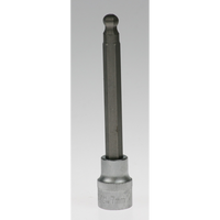 Sealey Hex socket bit, ball end 7mm 100mm long 3/8"dr AK6212-07