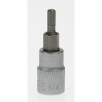 Sealey 1/4"dr spline socket bit 4x37mm (so) AK6214.V2-01