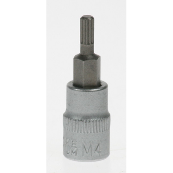 Sealey 1/4"dr spline socket bit 4x37mm (so)