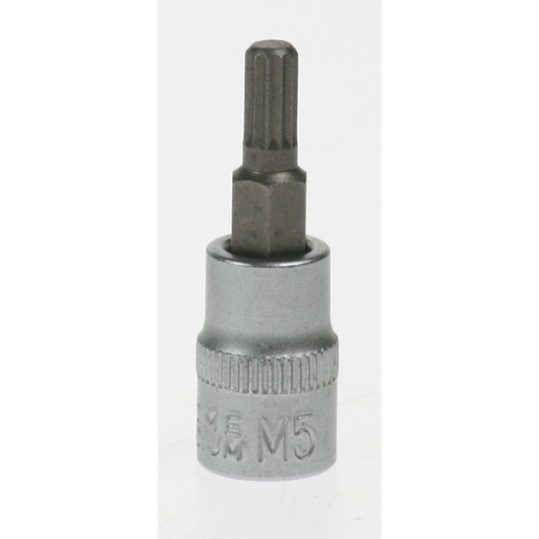 Sealey 1/4"dr spline socket bit 5x37mm