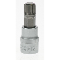 Sealey 3/8"dr spline socket bit 12x50mm AK6214.V2-06