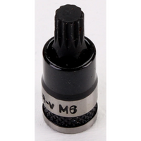 Sealey Spline Socket Bit 1/4"Sq Drive M6 (Black Series) AK6214B.03