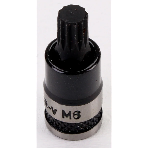 Sealey Spline Socket Bit 1/4"Sq Drive M6 (Black Series)