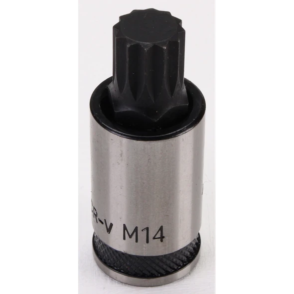 Sealey Spline Socket Bit 1/4"Sq Drive M14 (Black Series)