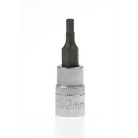 Sealey Hex bit socket 1/4"dr 3mm hex 38mml AK6219.01