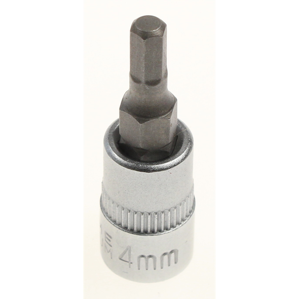 Sealey Hex bit socket 1/4"dr 4mm hex 38mml