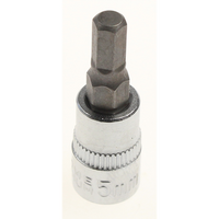 Sealey Hex bit socket 1/4"dr 5mm hex 38mml AK6219.03