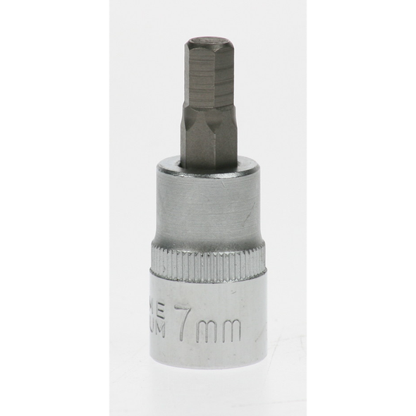 Sealey Hex bit socket 3/8"dr 7mm hex 48mml