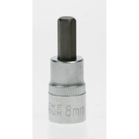 Sealey Hex bit socket 3/8"dr 8mm hex 48mml AK6219.06