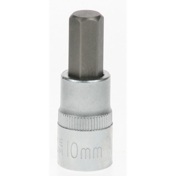 Sealey Hex bit socket 3/8"dr 10mm hex 48mml