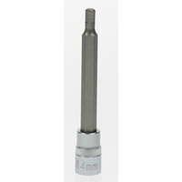 Sealey Hex bit socket 1/4"dr 4mm hex 75mml AK6219.10