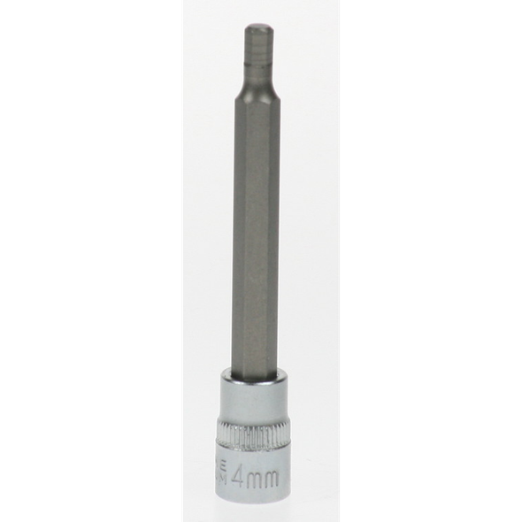 Sealey Hex bit socket 1/4"dr 4mm hex 75mml