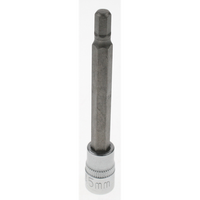 Sealey Hex bit socket 1/4"dr 5mm hex 75mml AK6219.11