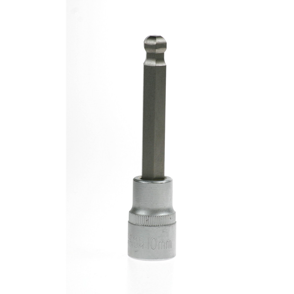 Sealey Hex socket bit, ball end 10mm 100mm long 1/2"dr