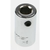 Sealey Socket 1/4"dr 6mm (c/w screw) AK62251.07