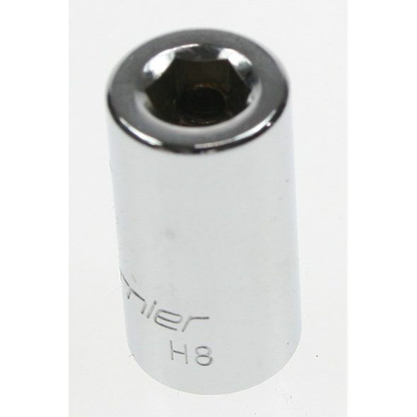 Sealey Socket 1/4"dr 8mm (c/w screw)