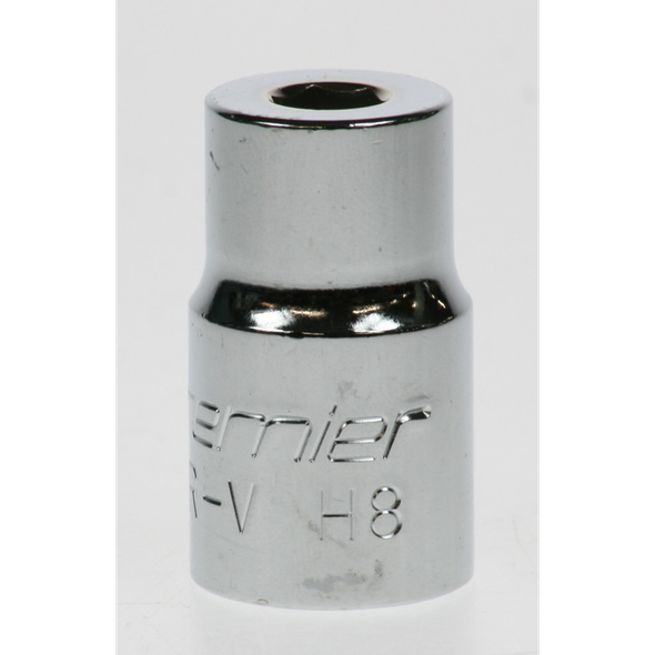 Sealey Socket 1/2"dr 8mm (c/w screw)