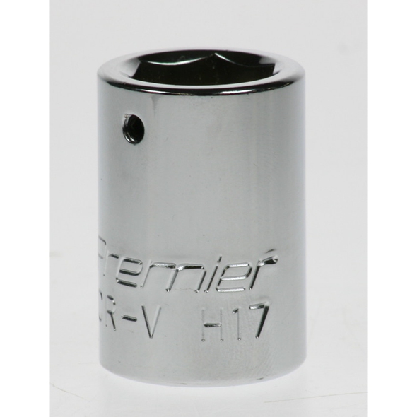 Sealey Socket 1/2"dr 17mm (c/w screw)