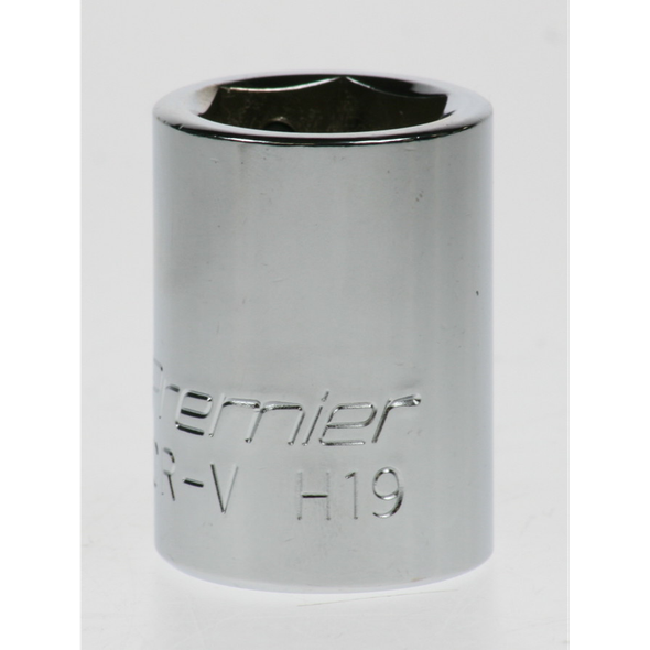 Sealey Socket 1/2"dr 19mm (c/w screw)