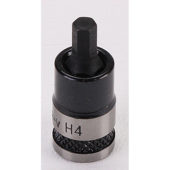 Sealey Hex Socket Bit Stubby 1/4"Sq Drive 4mm (B/S)