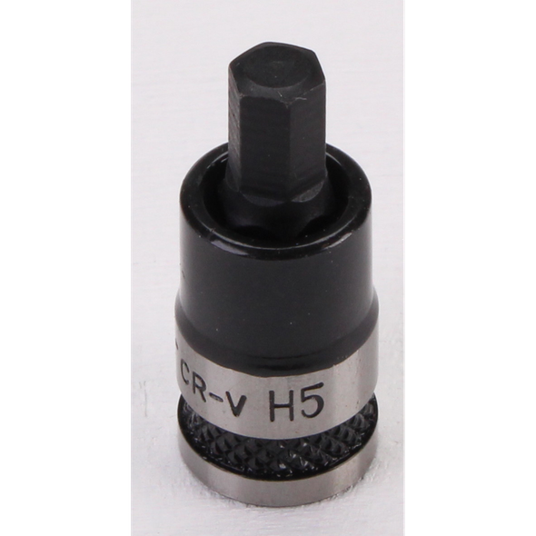 Sealey Hex Socket Bit Stubby 1/4"Sq Drive 5mm (B/S)