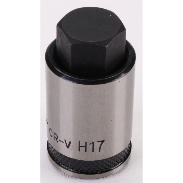 Sealey Hex Socket Bit Stubby 1/2"Sq Drive 17mm (B/S)