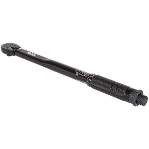 Sealey Micrometer Torque Wrench 3/8"Sq Drive Calibrated Black Series AK623B Sealey - Town Tools 