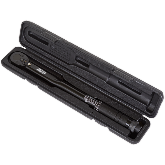 Sealey Micrometer Torque Wrench 3/8"Sq Drive Calibrated Black Series AK623B Sealey - Town Tools 